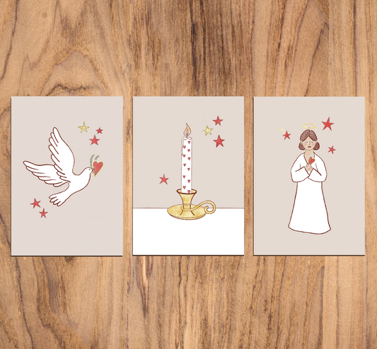 Set of Postcards - Christmas